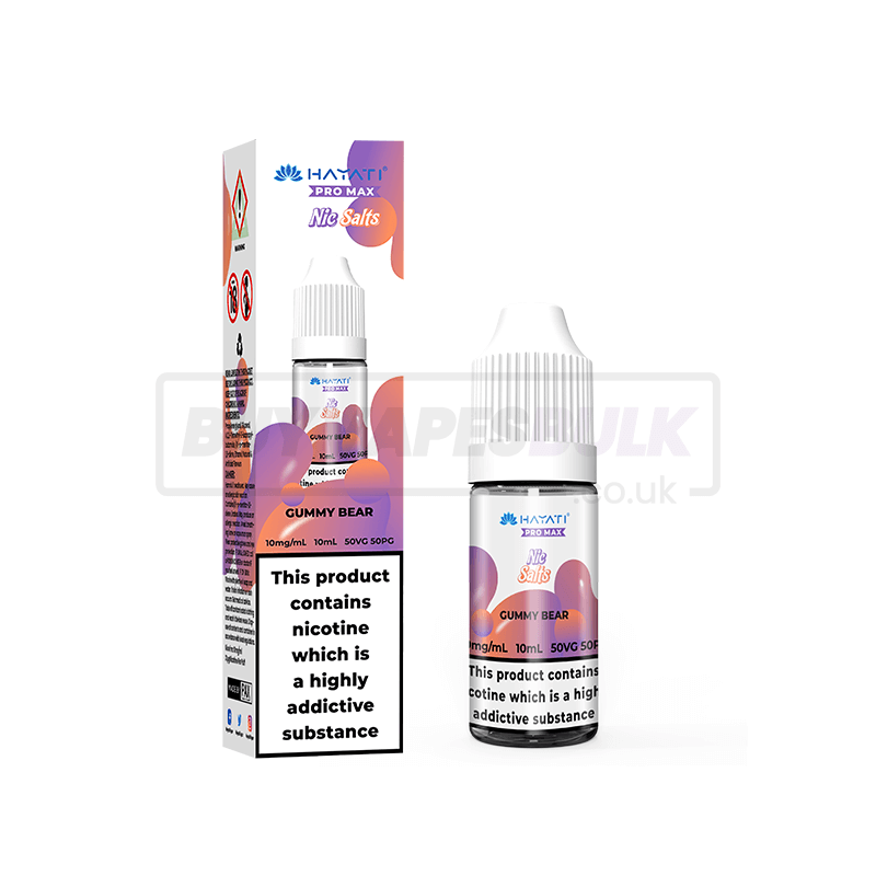 Gummy Bear Hayati Crystal Pro Max Nic Salt E Liquid Pack Of 10 X 10ml