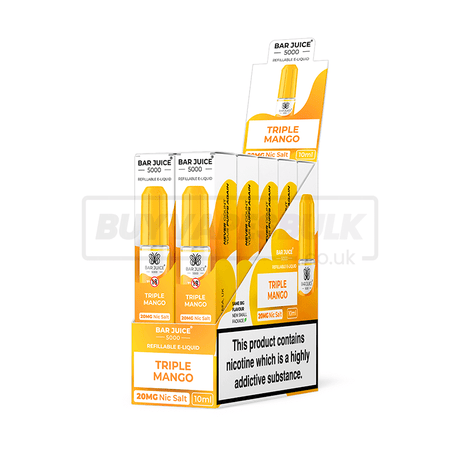 Triple Mango Bar Juice 5000 Nic Salt E-Liquid Pack of 10 x (10ml)