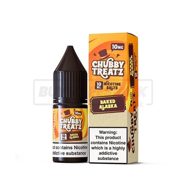 Baked Alaska Chubby Treatz Nic Salt E-Liquid Pack of 10 x (10ml)