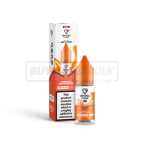 Pineapple Peach Mango Crystal Clear Juice Nic Salt E-Liquid Pack of 10