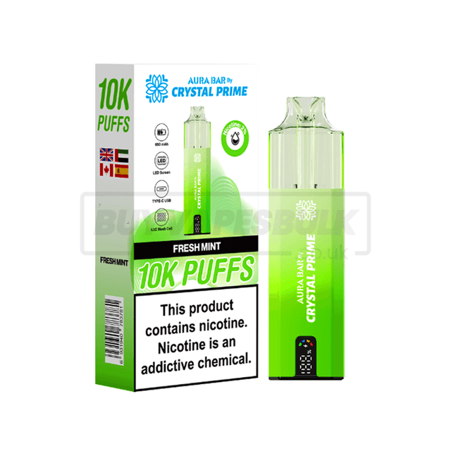 Fresh Mint Crystal Prime 10K Puffs 5 Pack