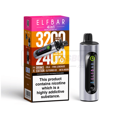 Drinks Edition Elf Bar 4 in 1 Puff Disposable Vape 5 Pack