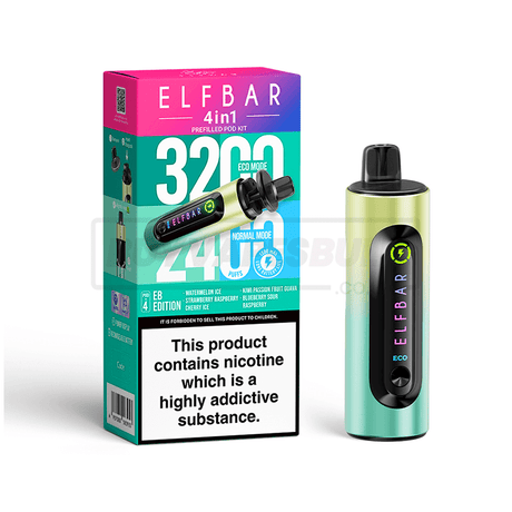 EB Edition Elf Bar 4 in 1 Puff Disposable Vape 5 Pack