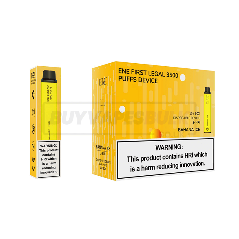 Banana Ice Elux Legend ENE 3500 2-HRI Disposable Vape 10 Pack