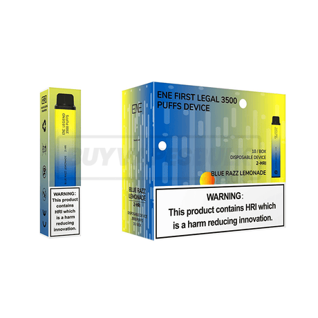 Blue Razz Lemonade Elux Legend ENE 3500 2-HRI Disposable Vape 10 Pack