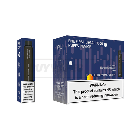 Blueberry Raspberry Elux Legend ENE 3500 2-HRI Disposable Vape 10 Pack