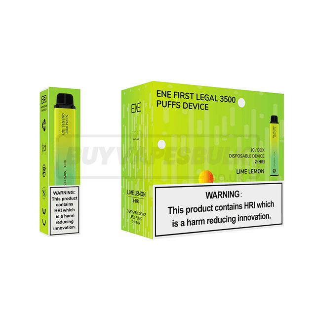 Lime Lemon Elux Legend ENE 3500 2-HRI Disposable Vape 10 Pack