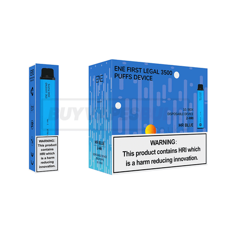 Mr Blue Elux Legend ENE 3500 2-HRI Disposable Vape 10 Pack