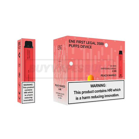 Peach Mango Elux Legend ENE 3500 2-HRI Disposable Vape 10 Pack