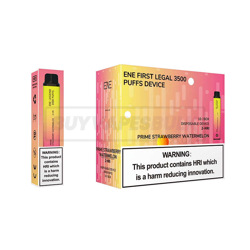 Prime Strawberry Watermelon Elux Legend ENE 3500 2-HRI Disposable Vape 10 Pack