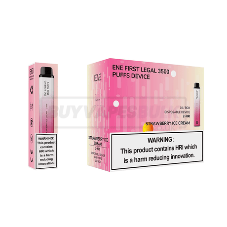 Strawberry Ice Cream ENE 3500 2-HRI Disposable Vape 10 Pack