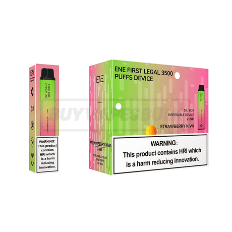 Strawberry Kiwi ENE 3500 2-HRI Disposable Vape 10 Pack