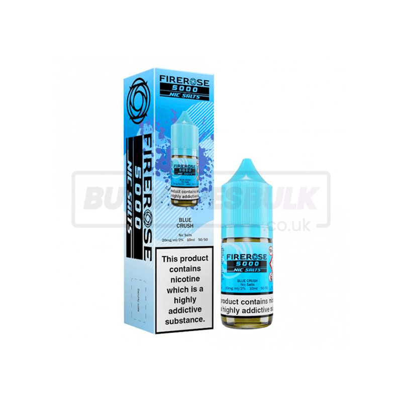 Blue Crush Elux Firerose 5000 Nic Salt E-Liquid Pack of 10 x (10ml)