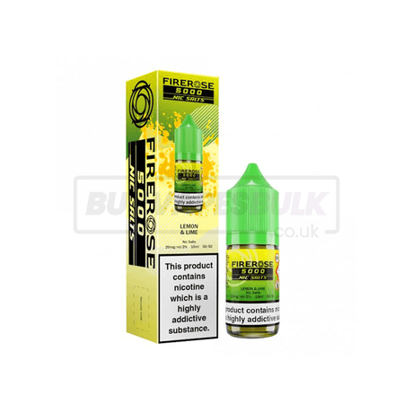Lemon & Lime Elux Firerose 5000 Nic Salt E-Liquid Pack of 10 x (10ml)