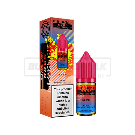 Ice Pop Elux Firerose 5000 Nic Salt E-Liquid Pack of 10