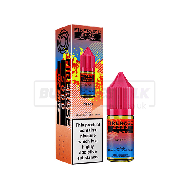 Ice Pop Elux Firerose 5000 Nic Salt E-Liquid Pack of 10