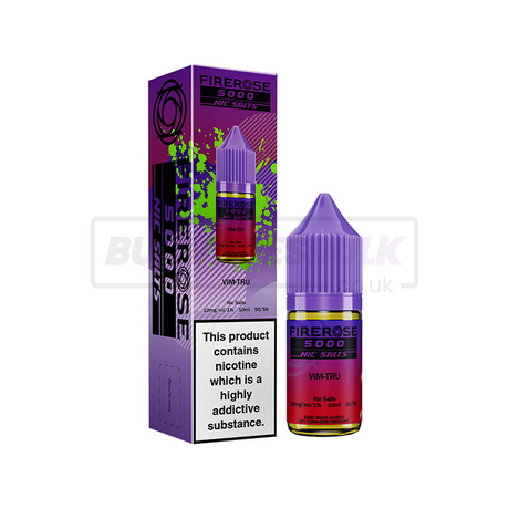 Vim Tru Elux Firerose 5000 Nic Salt E-Liquid Pack of 10