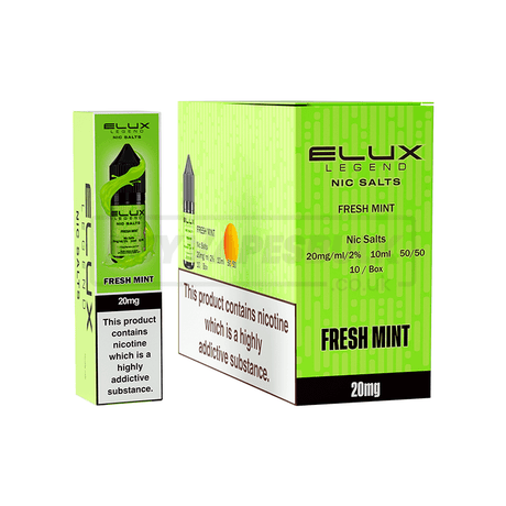 Fresh Mint Elux Legend Nic Salt E-Liquid Pack of 10