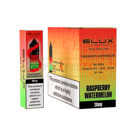 Raspberry Watermelon Elux Legend Nic Salt E-Liquid Pack of 10