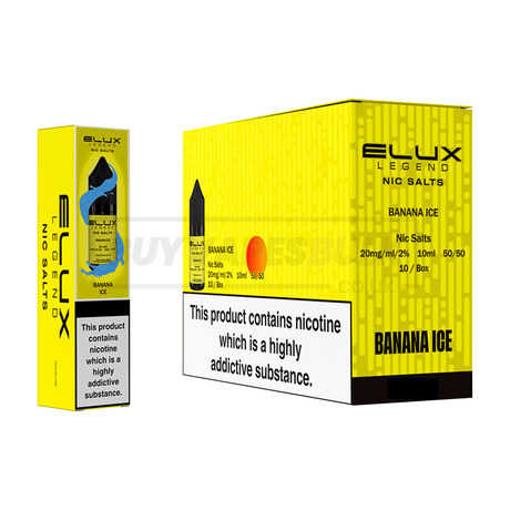 Banana Ice Elux Legend Nic Salt E-Liquid Pack of 10 x (10ml)