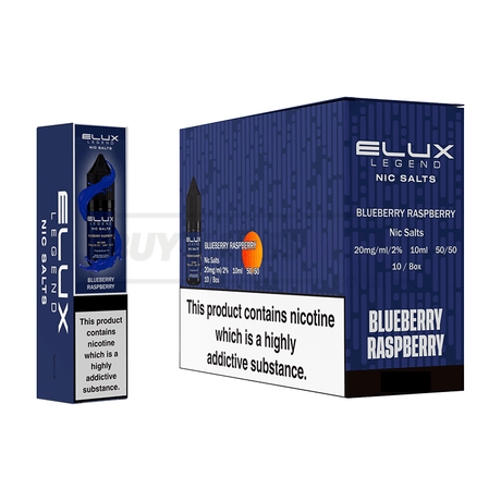 Blueberry Raspberry Elux Legend Nic Salt E-Liquid Pack of 10