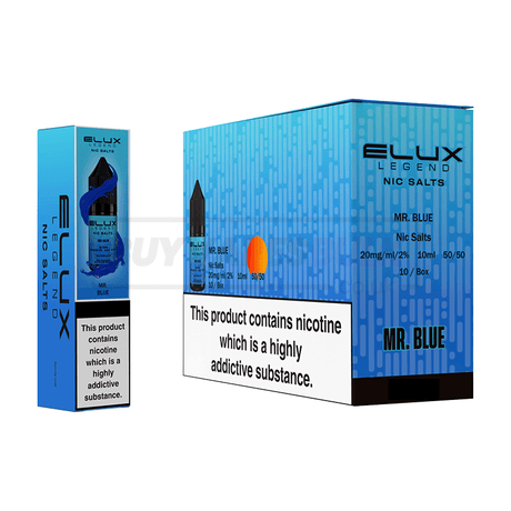 Mr Blue Elux Legend Nic Salt E-Liquid Pack of 10