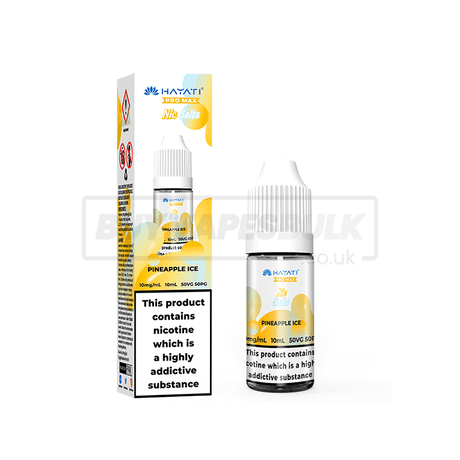 Pineapple Ice Hayati Crystal Pro Max Nic Salt E-Liquid Pack of 10 x (10ml)