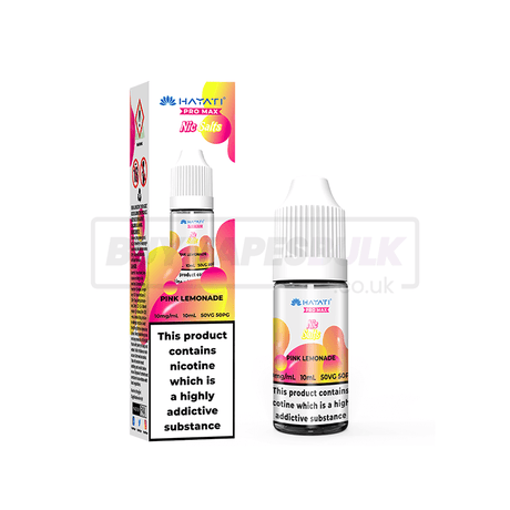 Pink Lemonade Hayati Crystal Pro Max Nic Salt E-Liquid Pack of 10 x (10ml)