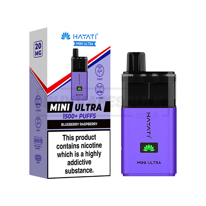 Blueberry Raspberry Hayati Ultra Mini 1500 5 Pack