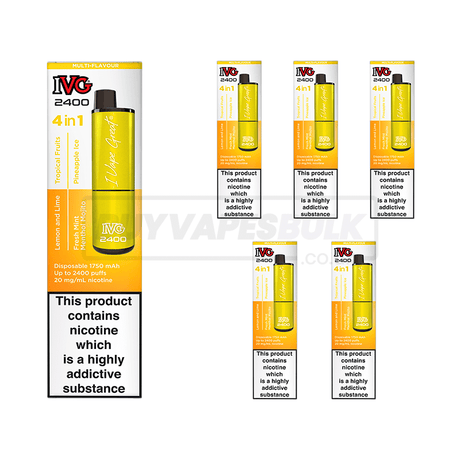 Tropical Edition IVG 2400 Puff Disposable Vape 5 Pack