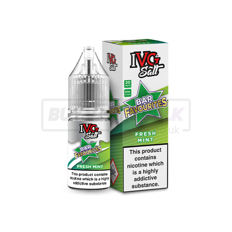 Fresh Mint IVG Nic Salt E-Liquid Pack of 10 x (10ml)