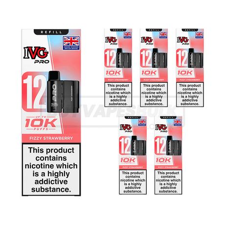 Fizzy Strawberry IVG Pro 12 Refill Pods 5 Pack