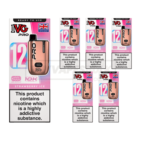 Strawberry Ice IVG Pro 12 Starter Kit 5 Pack