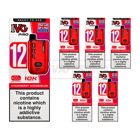 Strawberry Watermelon IVG Pro 12 Starter Kit 5 Pack