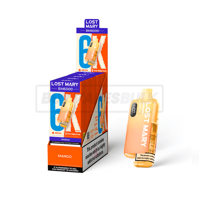 Mango Lost Mary BM6000 Puff Disposable Vape 5 Pack