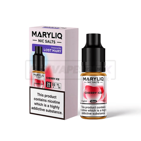 Cherry Ice Maryliq by Lost Mary Nic Salt E-Liquid Pack of 10 x (10ml)