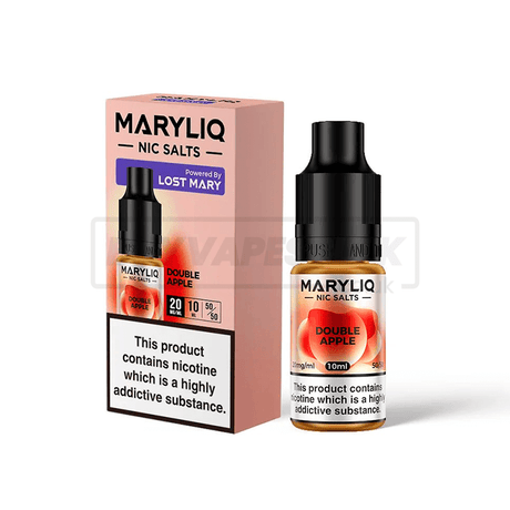Double Apple Maryliq by Lost Mary Nic Salt E-Liquid Pack of 10 x (10ml)