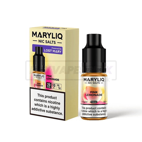Pink Lemonade Maryliq by Lost Mary Nic Salt E-Liquid Pack of 10 x (10ml)