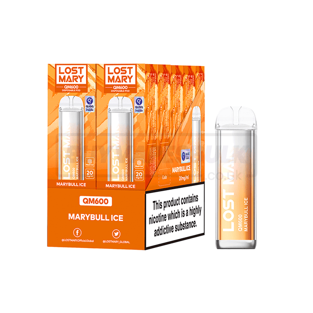 Marybull Ice Lost Mary QM600 Disposable Vape 10 Pack