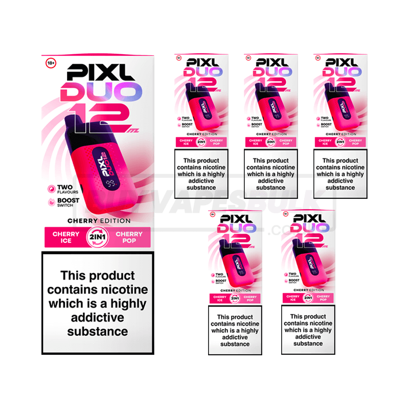 Cherry Edition Pixl Duo 12K Disposable Vape 5 Pack