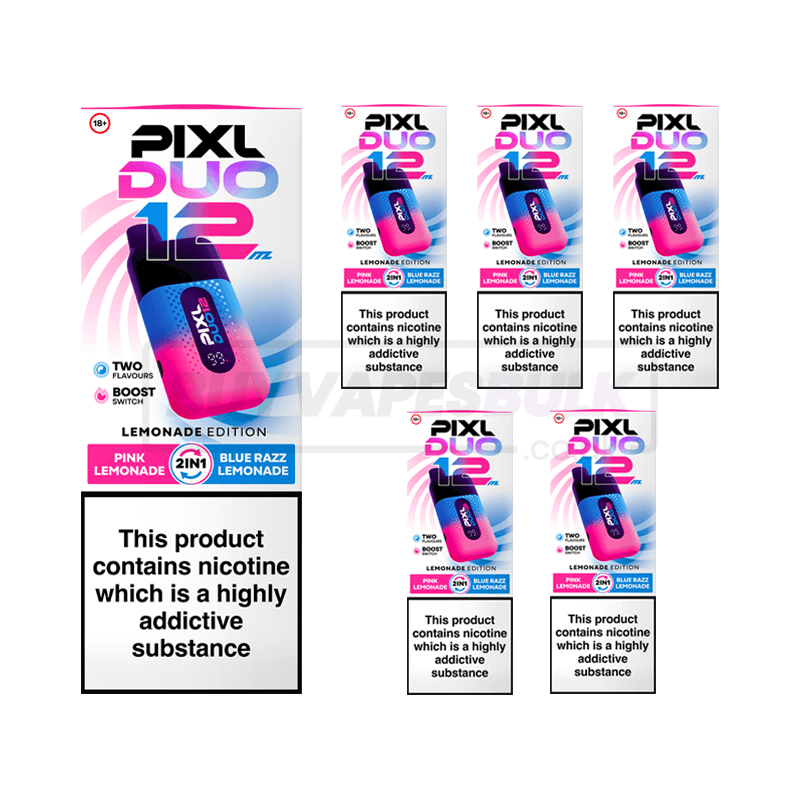 Lemonade Edition Pixl Duo 12K Disposable Vape 5 Pack