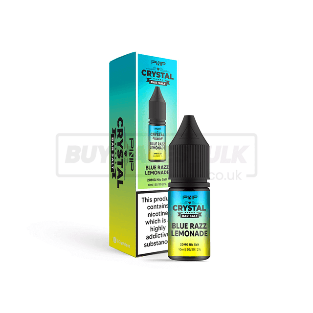 Blue Razz Lemonade PNP Crystal Nic Salt E-Liquid Pack of 10 x (10ml)