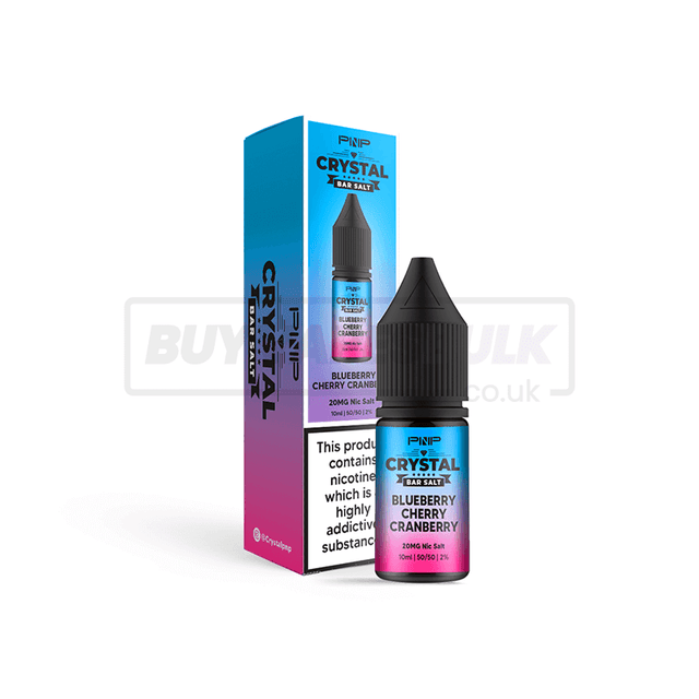 Blueberry Cherry Cranberry PNP Crystal Nic Salt E-Liquid Pack of 10 x (10ml)