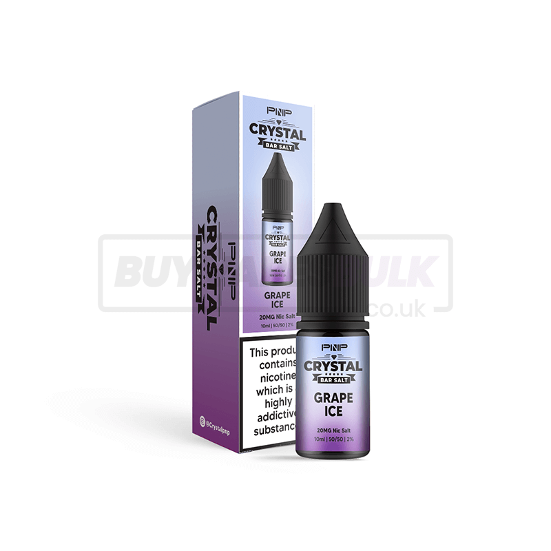 Grape Ice PNP Crystal Nic Salt E-Liquid Pack of 10 x (10ml)