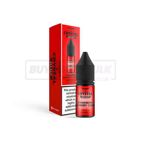 Strawberry Raspberry Cherry PNP Crystal Nic Salt E-Liquid Pack of 10 x (10ml)