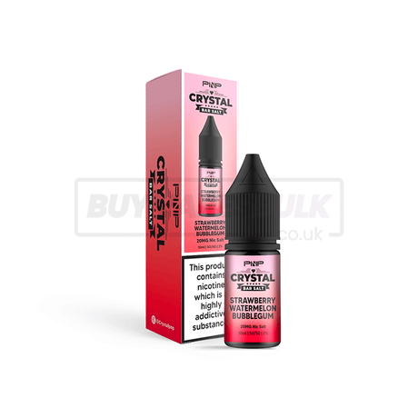 Strawberry Watermelon Bubblegum PNP Crystal Nic Salt E-Liquid Pack of 10 (NOW JNP BAR SALTS)