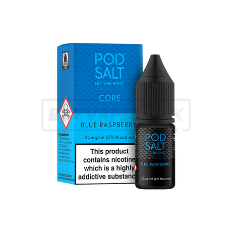 Blue Raspberry Pod Salt Nic Salt E-Liquid Pack of 5 x (10ml)