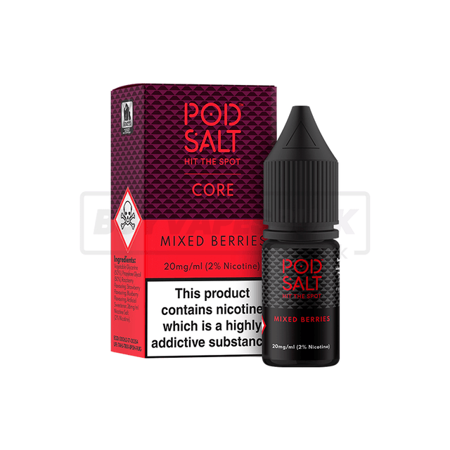 Mixed Berries Pod Salt Nic Salt E-Liquid Pack of 5 x (10ml)