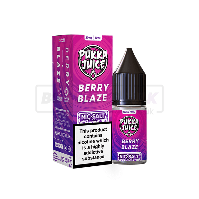 Berry Blaze Pukka Juice Nic Salt E-Liquid Pack of 10 x (10ml)