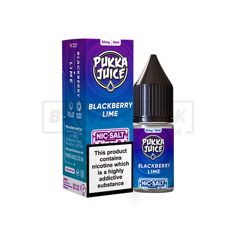 Blackberry Lime Pukka Juice Nic Salt E-Liquid Pack of 10 x (10ml)